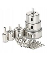 ZESTAW OTWORNIC DIAMENTOWYCH GRES PŁYTKI 14 SZTUK 6-70 DUZY ZESTAW