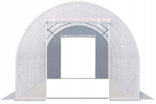 Tunel ogrodowy foliowy szklarnia folia 4x2x2m 8m² 2 wejścia śr. rurek 25 mm na Arena.pl
