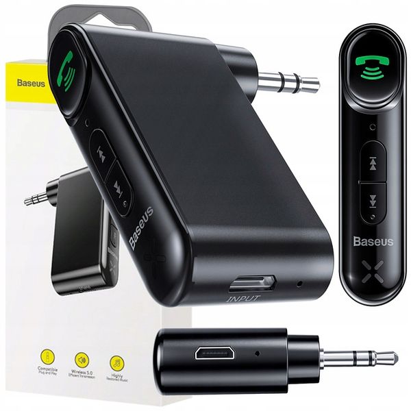 TRANSMITER SAMOCHODOWY BLUETOOTH AUX BASEUS ZESTAW GŁOŚNOMÓWIĄCY + zdjęcie 1