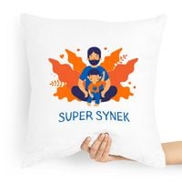 Poduszka Prezent Dla Syna Super Synek Syneczek Z Nadrukiem Ze Zdjęciem