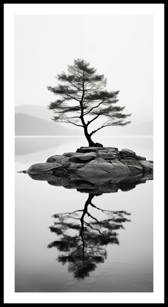 Plakat 50x100cm Samotne Drzewo zdjęcie 3