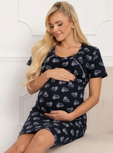 KOSZULA NOCNA PIŻAMA CIĄŻOWA PORODU KARMIENIA L na Arena.pl