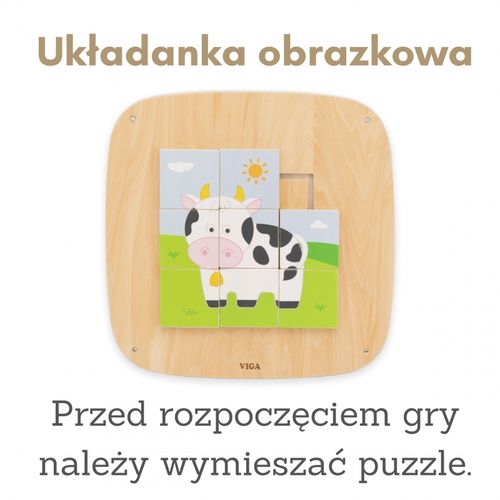 DLA DZIECI TABLICA SENSORYCZNA  UKŁADANKA na Arena.pl