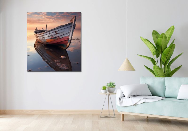 Obraz 90x100cm Odosobniona Przystań zdjęcie 2