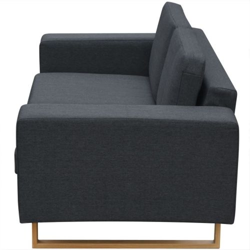VidaXL Sofa 2-os. ciemnoszara na Arena.pl
