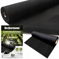 AGROTKANINA AGROWŁÓKNINA MATA ANTYCHWASTOWA CZARNA UV 3% 1,6x50m 150g/m2