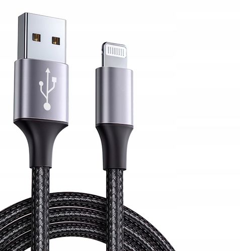 kabel usb - lightning 2.0 mocny długi oplot 2m na Arena.pl
