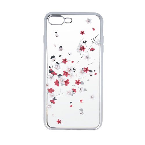 Nakładka Flower do iPhone 6 Plus srebrna na Arena.pl