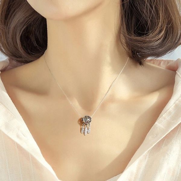 Srebrny łańcuszek naszyjnik 45 cm ŁAPACZ SNÓW LC1 zdjęcie 5