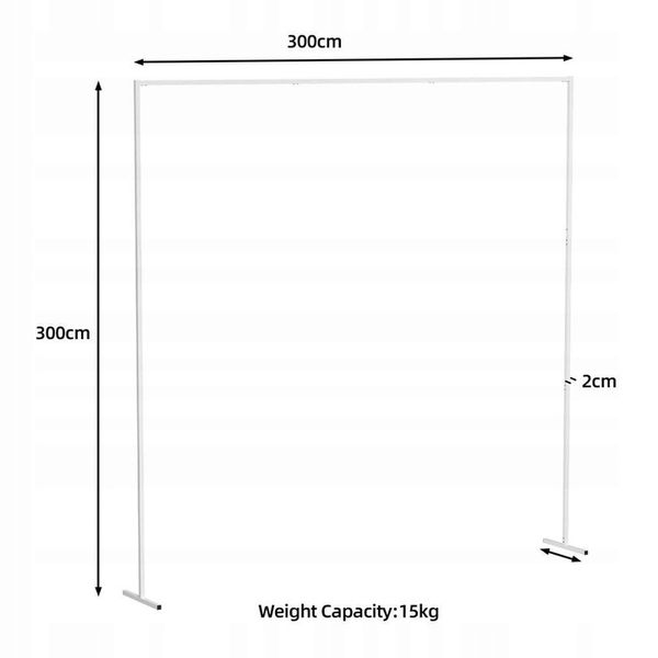 3x3M STELAŻ NA TŁO ŚLUBNE ŚCIANKA ŁUK ŚLUBNY BIAŁY zdjęcie 2
