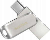 Pendrive SanDisk Ultra Dual Drive Luxe 256 GB USB/USB-C srebrny