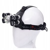 Latarka czołowa czołówka lampka t6 led akumulatorowa 5 diod KD1247