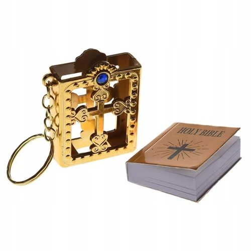 1 2191 Breloczek Pismo Święte Biblia Mini Holy Bible GOLD na Arena.pl