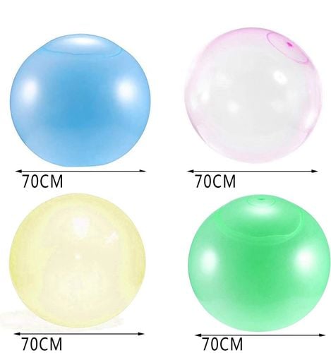 Zestaw 4 Dużych Kul Wodnych 70 cm Kolorowe Nadmuchiwane Bańki TPR Lato na Arena.pl