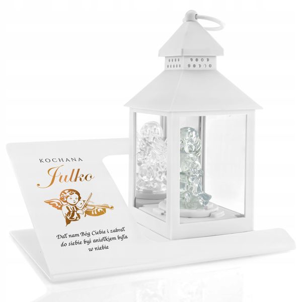 ZNICZ LATARENKA ANIOŁEK dedykacja na GRÓB DZIECKA zdjęcie 1