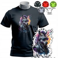 KOSZULKA T-SHIRT MĘSKI WZORY DO WYBORU - ZEBRA SAFARI ZWIERZE KOŃ HORSE - L