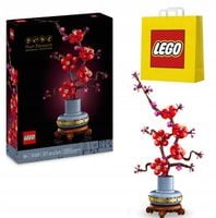 KLOCKI LEGO ICONS 10369 KWIAT ŚLIWY BUKIET KWIATY PREZENT DLA NIEJ + TORBA