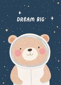 Plakat 13x18cm Wzory dla Dzieci, Dziewczynki i Chłopca - Astromiś