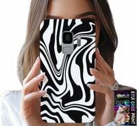 ETUI DO SAMSUNG GALAXY S9 - CZARNO BIAŁA ABSTRAKCJA + FOLIA HYDR