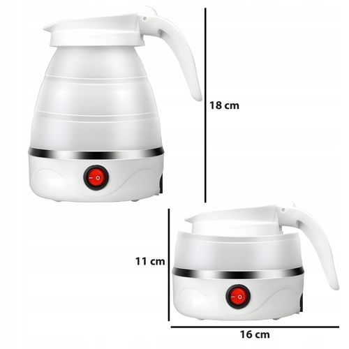 Czajnik elektryczny RETOO składany turystyczny 750 W 0,6 l biały na Arena.pl