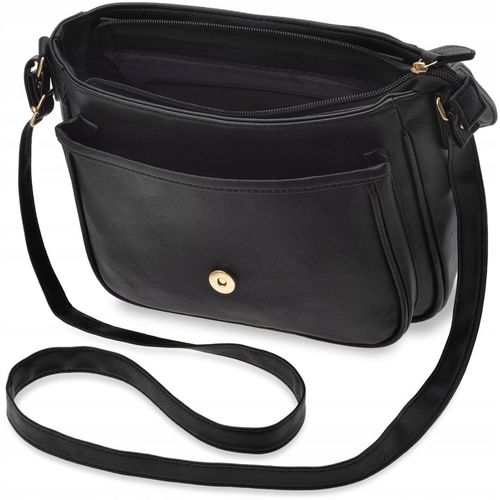 Piękna Torebka Damska Na Ramię Listonoszka A5 Skóra Pasek Miejska Torba na Arena.pl