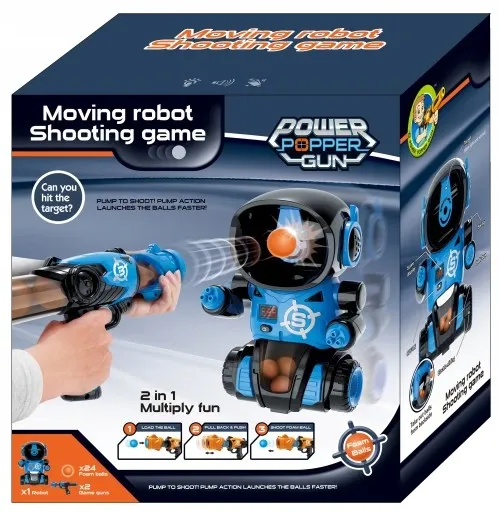 ROBOT CEL do STRZELANIA GRA 2 PISTOLETY NA KULKI zdjęcie 13