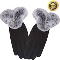 rękawiczki damskie do ekranów czarne uniwersalne