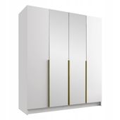 SZAFA UCHYLNA Santi II 200 cm z LUSTREM - GARDEROBA 4-drzwiowa