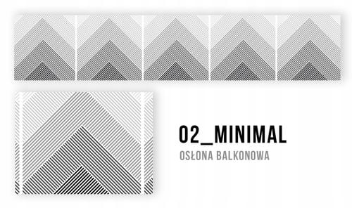 OSŁONA BALKONOWA MATA NA BALKON BIAŁA Z GRAFIKĄ BARIERKA WYMIAR na Arena.pl