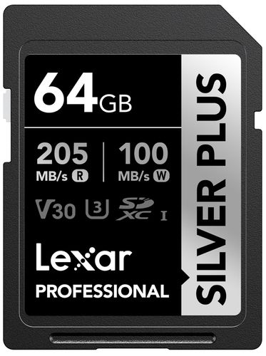 Karta SD Lexar 64GB Silver Plus SDXC UHS-I U3 V30 na Arena.pl