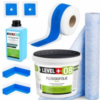 Zestaw Hydroizolacja Folia 5,5kg Taśma 5m Mata Uszczelniająca 1m Grunt 1l