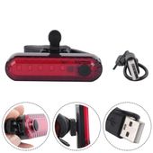 Lampka rowerowa 4 tryby pracy USB czerwona