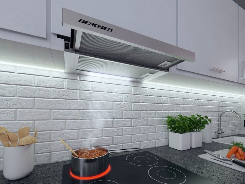 Okap kuchenny teleskopowy Berdsen BE-60-LW 60 cm INOX zdjęcie 6