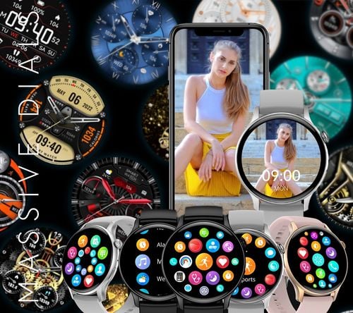 smartwatch damski rubicon rncf10 silver/grey smarub238 na Arena.pl