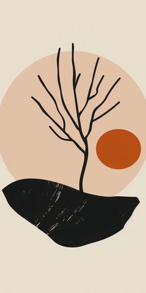 Plakat 50x100cm Nagie Drzewo zdjęcie 1