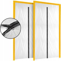 2X Drzwi Przeciwpyłowe BUDOWLANE XXL Malarskie Kurtyna PRZECIWPYŁOWA REMONT