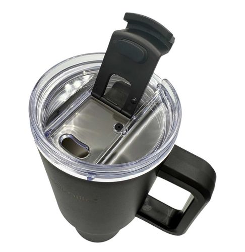 stalowy kubek termiczny termos 1200ml z rączką i słomką km-2172 na Arena.pl