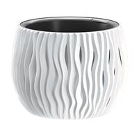 doniczka z wkładem BOWL SANDY  18x14cm - biały