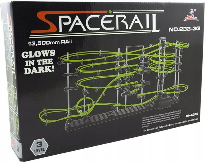 Tor kulkowy rollercoaster level 3G glow świecący Spacerail zdjęcie 4