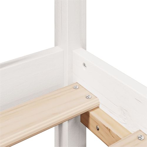 Rama łóżka z zagłówkiem bez materaca, biała, 180x200 cm na Arena.pl