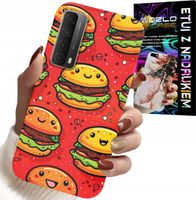 ETUI DO HUAWEI P SMART 2021 - SŁODKIE UŚMIECHNIĘTE BURGERY POKROWIEC