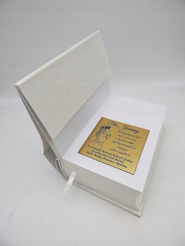 PISMO ŚWIĘTE NA KOMUNIĘ BIBLIA Z GRAWEREM PAMIĄTKA PIERWSZEJ KOMUNII CHRZTU na Arena.pl