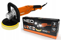NEO POLERKA SZLIFIERKA SAMOCHODOWA MIMOŚRODOWA 900W 150mm REGULACJA KRĄŻKI