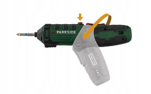 PARKSIDE PSSA 4 B2 Wkrętarka 4V obrotowa rękojeść 10Nm 26 bitów ZESTAW 30w1 na Arena.pl