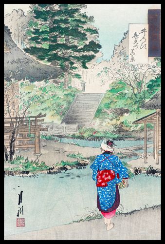 Plakat 40x60cm True View of Benten, Gekko Japoński Vintage na Arena.pl