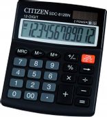 Duży kalkulator biurowy CITIZEN SDC-812NR czarny