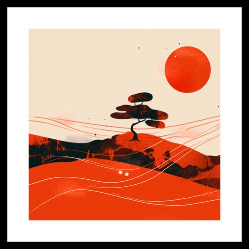 Plakat 40x40cm Czerwone Pustynne Pejzaże na Arena.pl