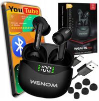 Słuchawki bezprzewodowe Sportowe 15pro Enc TWS Bluetooth 5,3 z POWERBANKIEM