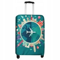 Pokrowiec na walizkę Sillar z motywem samolotu rozmiar L etui na bagaż