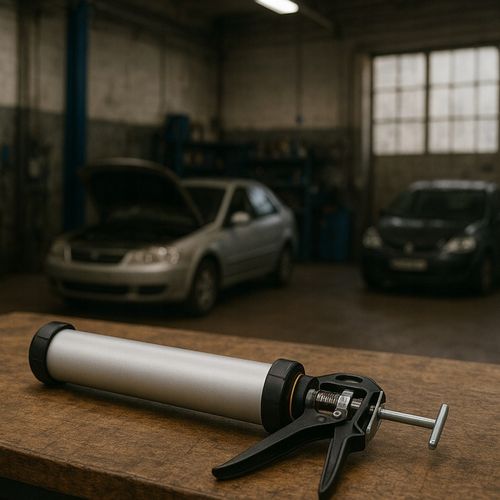 Pistolet do mas Wyciskacz 600ml silikonów klejów MOCNY WYTRZYMAŁY na Arena.pl